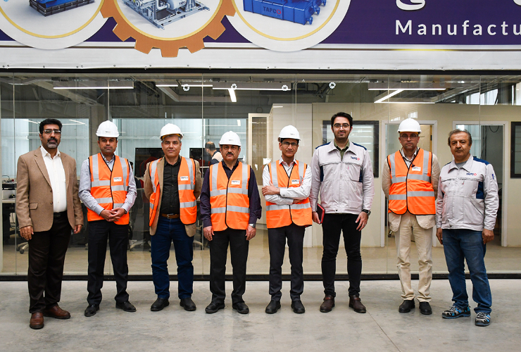 بازدید شرکت های فولاد خوزستان و تافکو از کارخانه تاپکو
